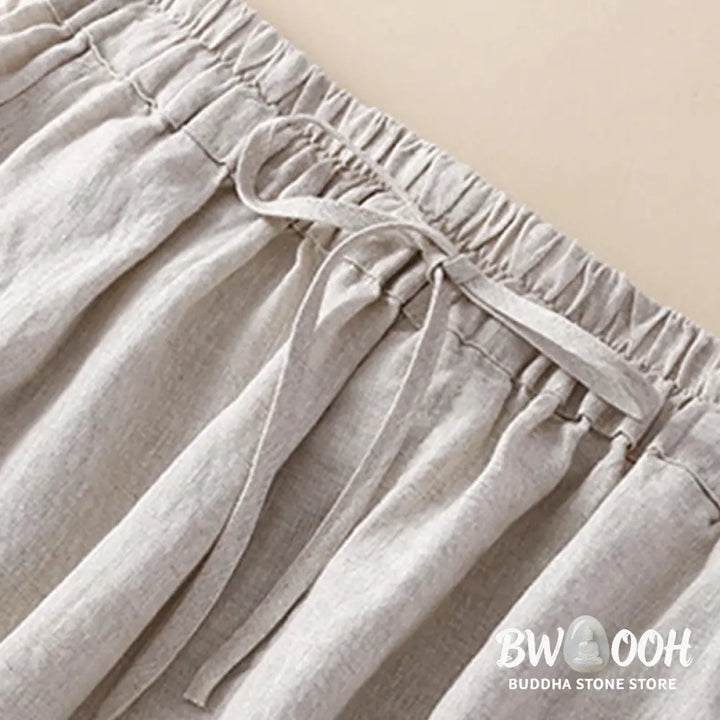 BWOOOH printed harem pants - Solid Color Flower Loose Drawstring Hare