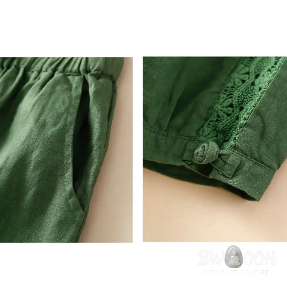 BWOOOH printed harem pants - Solid Color Flower Loose Drawstring Hare
