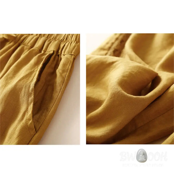 BWOOOH printed harem pants - Solid Color Flower Loose Drawstring Hare