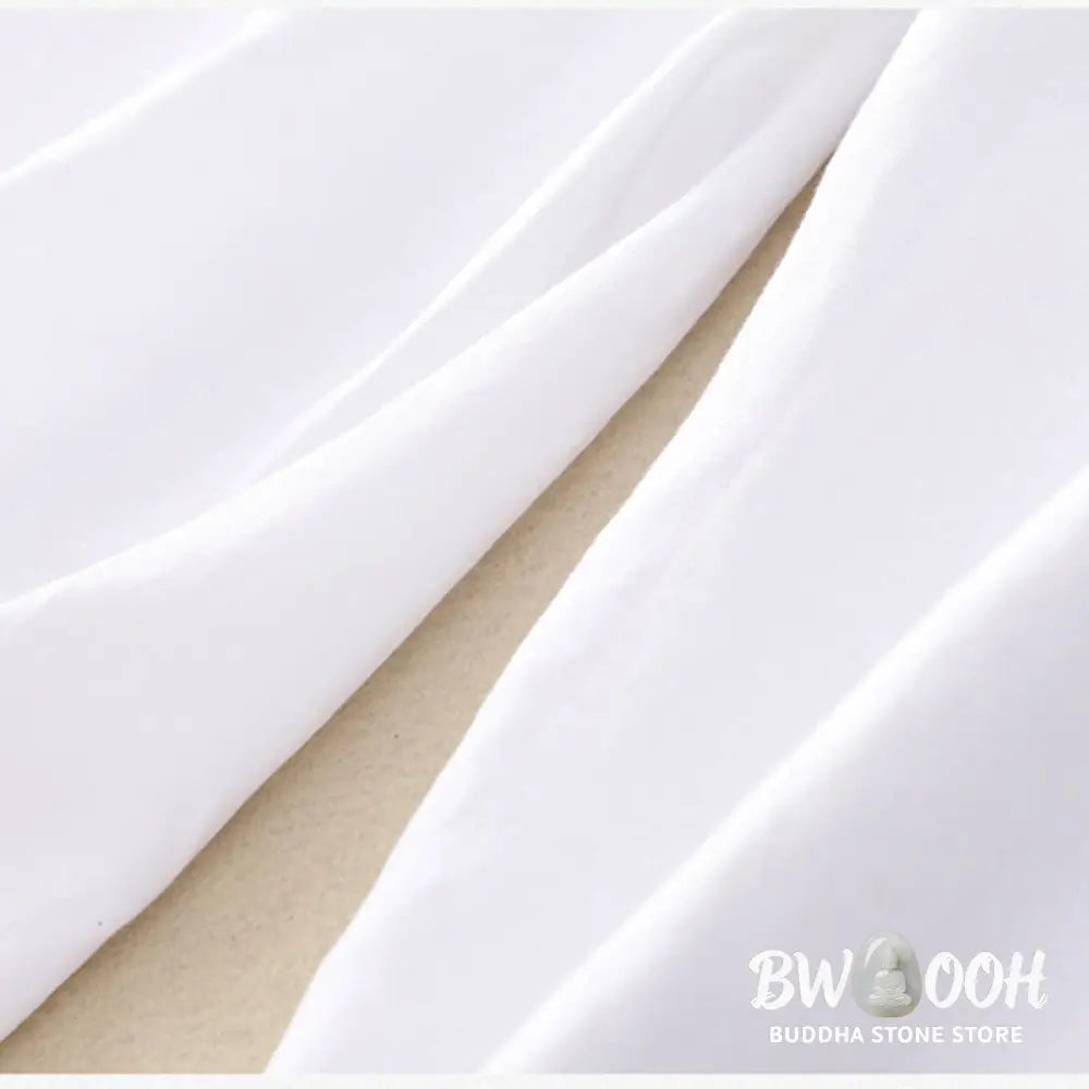Buddha Stones Solid Color Front Button Back Elastic Cotton Linen Women’s Pants With Pockets - Women’s Pants
