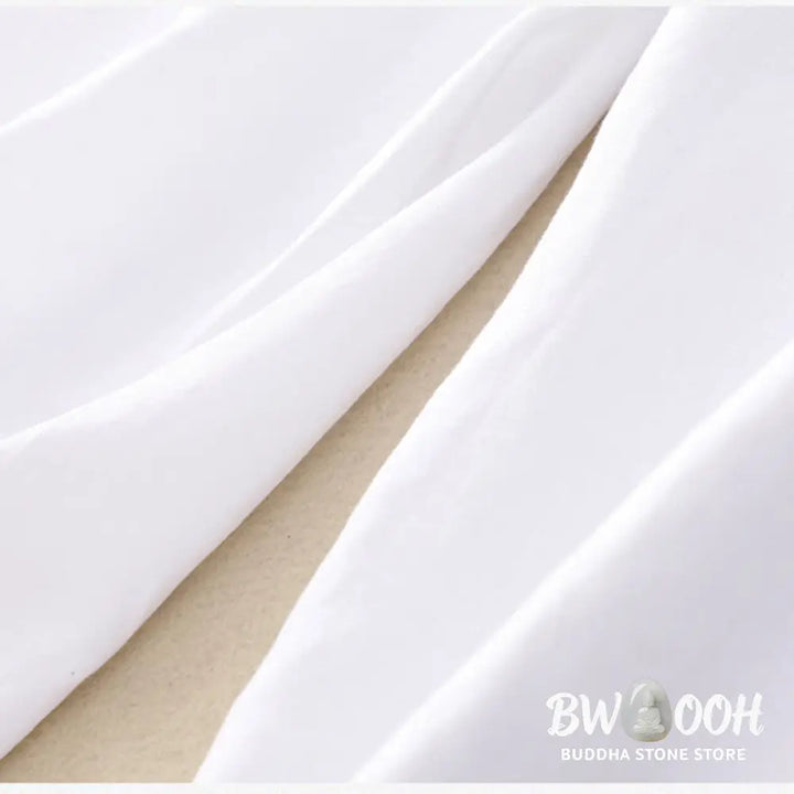 Buddha Stones Solid Color Front Button Back Elastic Cotton Linen Women’s Pants With Pockets - Women’s Pants
