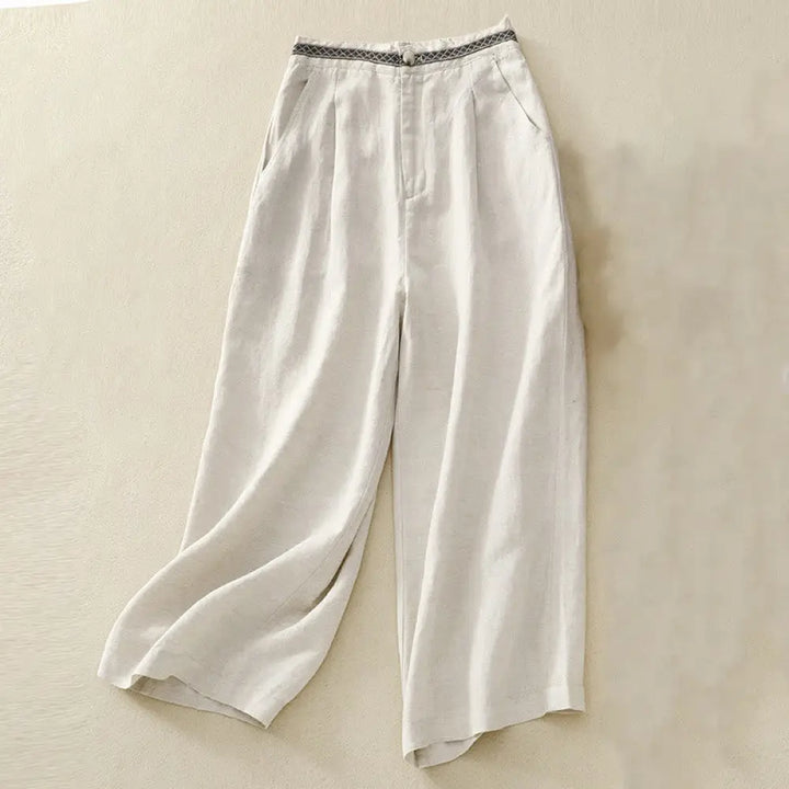 BWOOOH printed yoga pants - Solid Color Front Button Back Elastic Co
