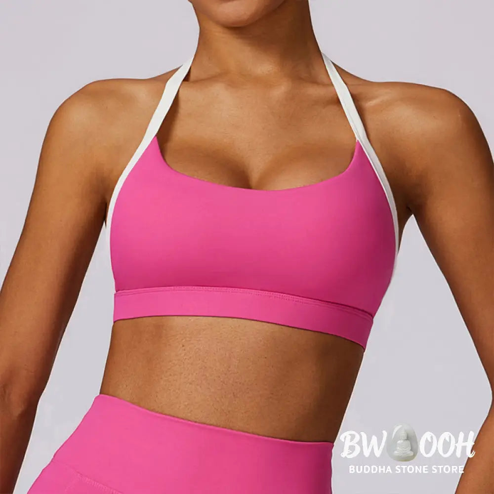 BWOOOH lotus print yoga leggings - Solid Color Halter Neck Bra Long Sleeve 