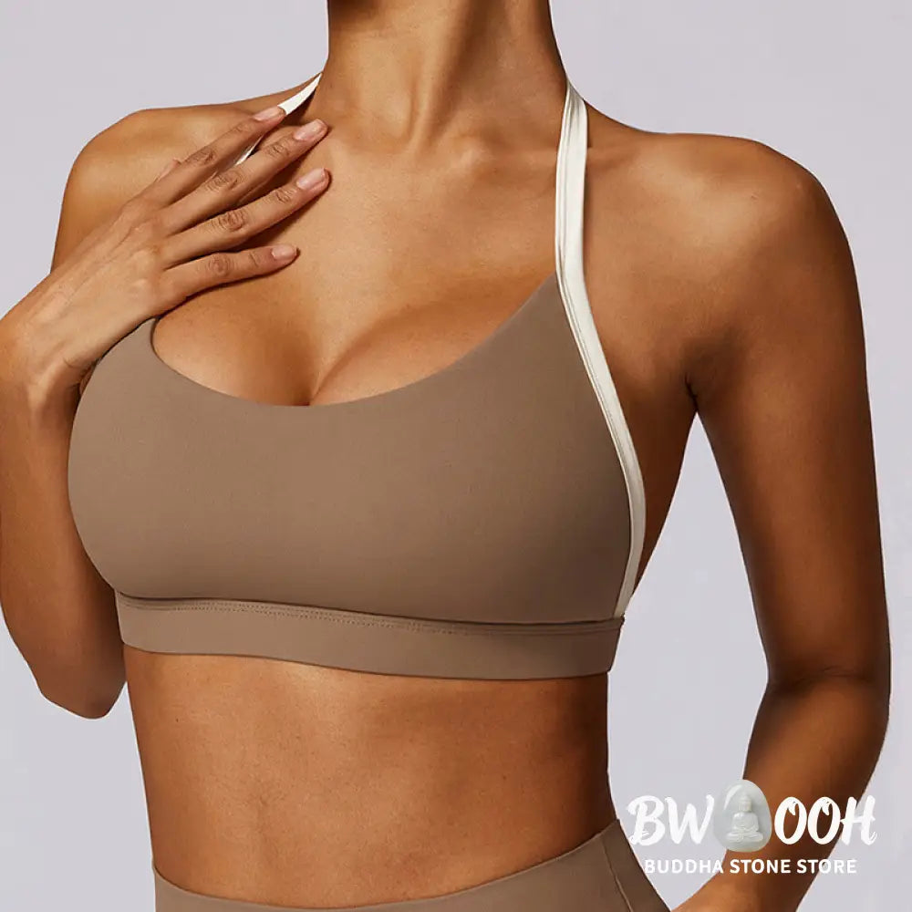 BWOOOH lotus print yoga leggings - Solid Color Halter Neck Bra Long Sleeve 