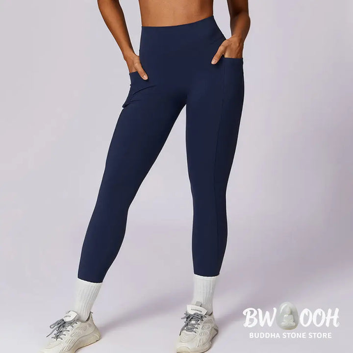 BWOOOH lotus print yoga leggings - Solid Color Halter Neck Bra Long Sleeve 