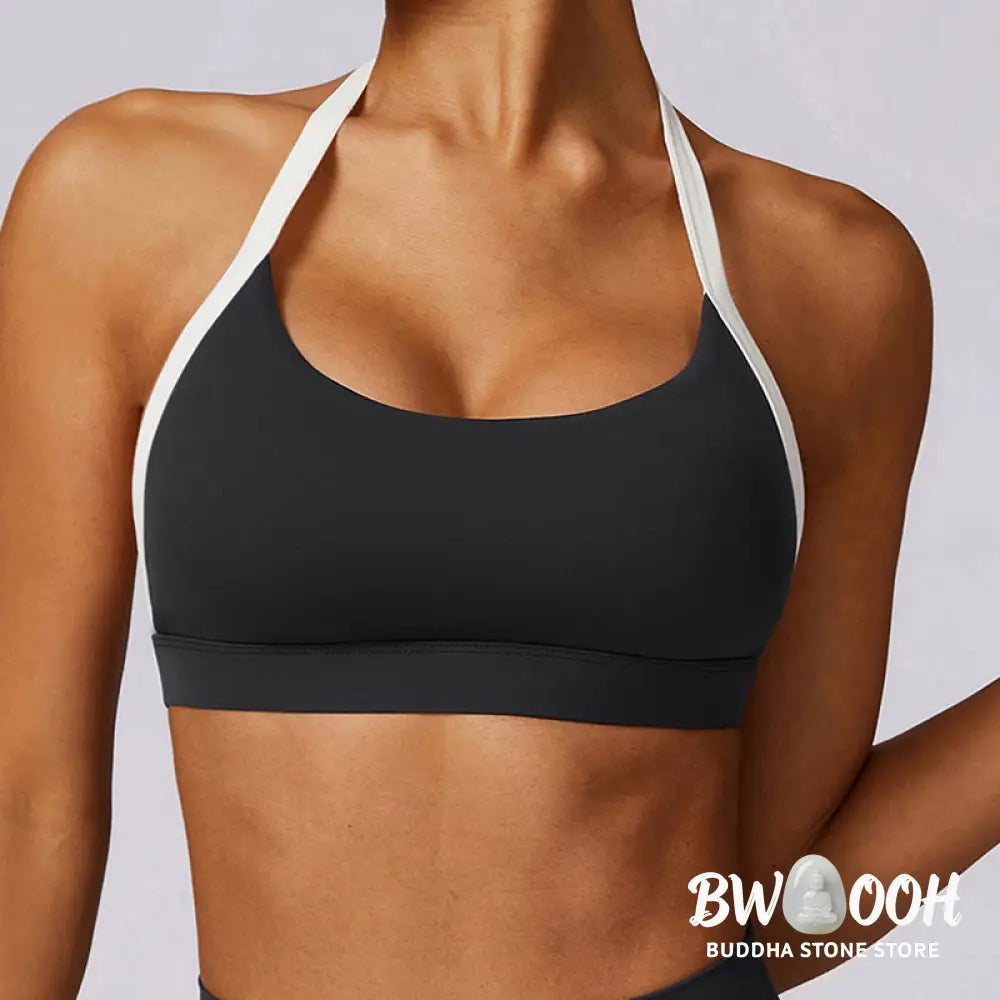 BWOOOH lotus print yoga leggings - Solid Color Halter Neck Bra Long Sleeve 