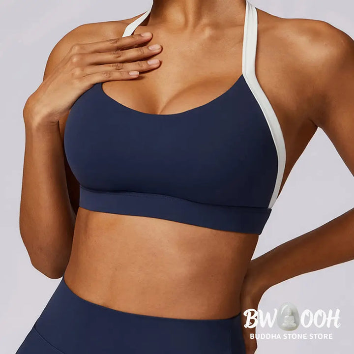 BWOOOH lotus print yoga leggings - Solid Color Halter Neck Bra Long Sleeve 