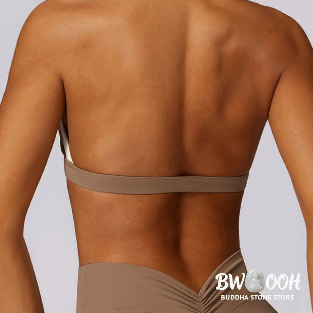 BWOOOH lotus print yoga leggings - Solid Color Halter Neck Bra Long Sleeve 