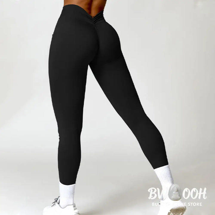 BWOOOH lotus print yoga leggings - Solid Color Halter Neck Bra Long Sleeve 