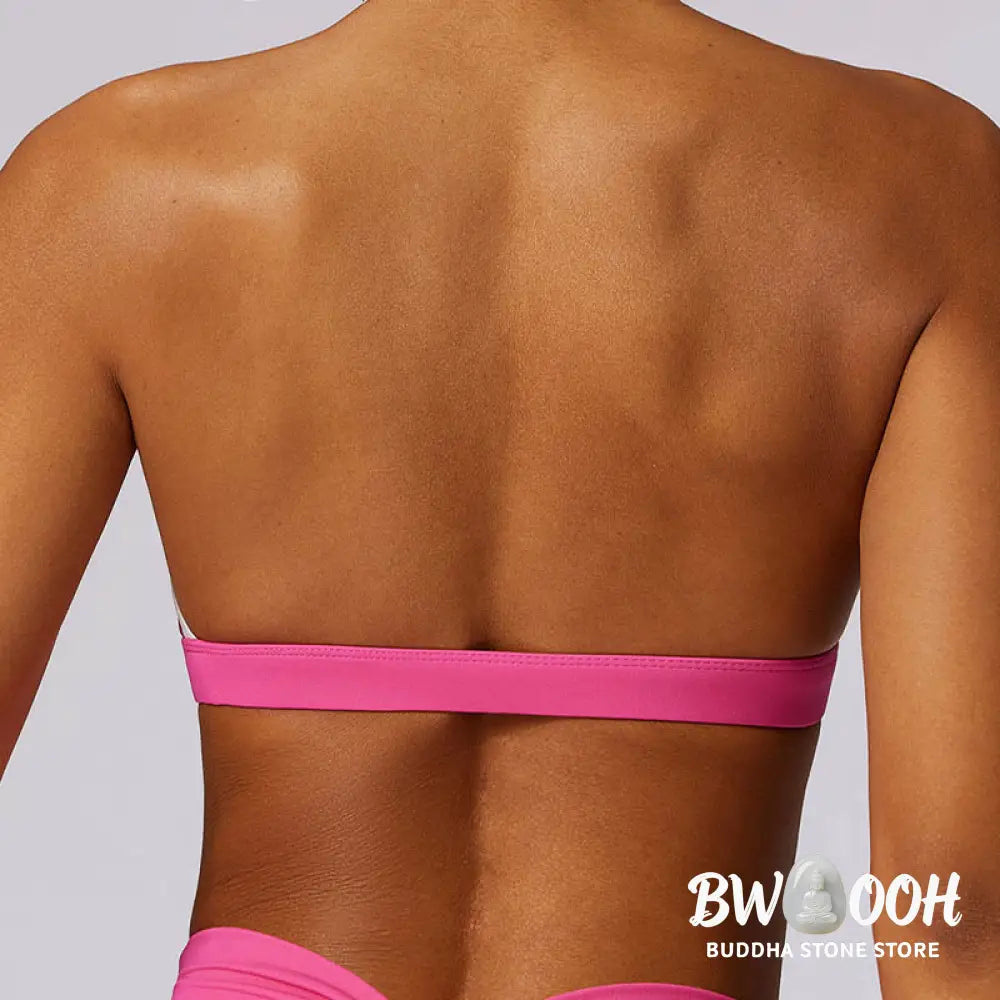 BWOOOH lotus print yoga leggings - Solid Color Halter Neck Bra Long Sleeve 