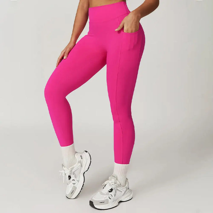 BWOOOH lotus print yoga leggings - Solid Color Halter Neck Bra Long Sleeve 