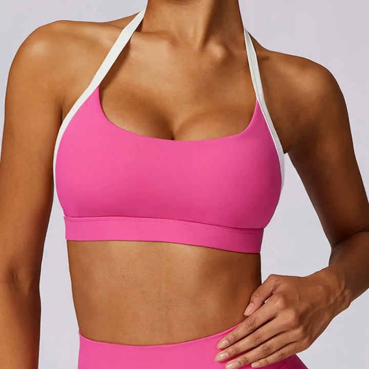 BWOOOH lotus print yoga leggings - Solid Color Halter Neck Bra Long Sleeve 