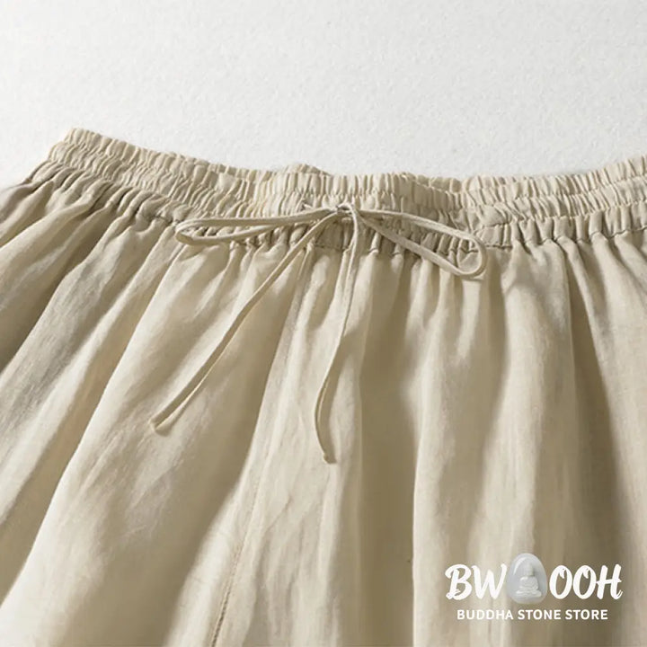 BWOOOH printed wide-leg yoga pants - Solid Color Lace-up Women&