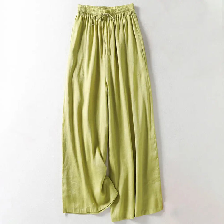 BWOOOH printed wide-leg yoga pants - Solid Color Lace-up Women&