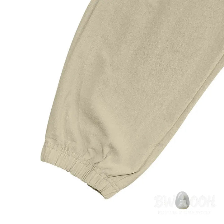 Buddha Stones Solid Color Linen Drawstring Men’s Cargo Pants With Pockets - Men’s Pants