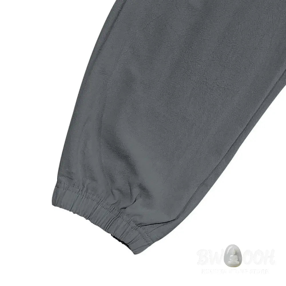 Buddha Stones Solid Color Linen Drawstring Men’s Cargo Pants With Pockets - Men’s Pants