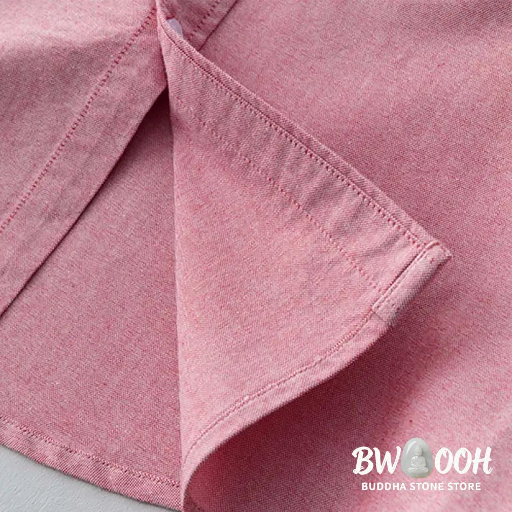 Buddha Stones Solid Color Long Sleeve Buttons Down Design Men Cotton Shirt Clothing - Men’s Shirts