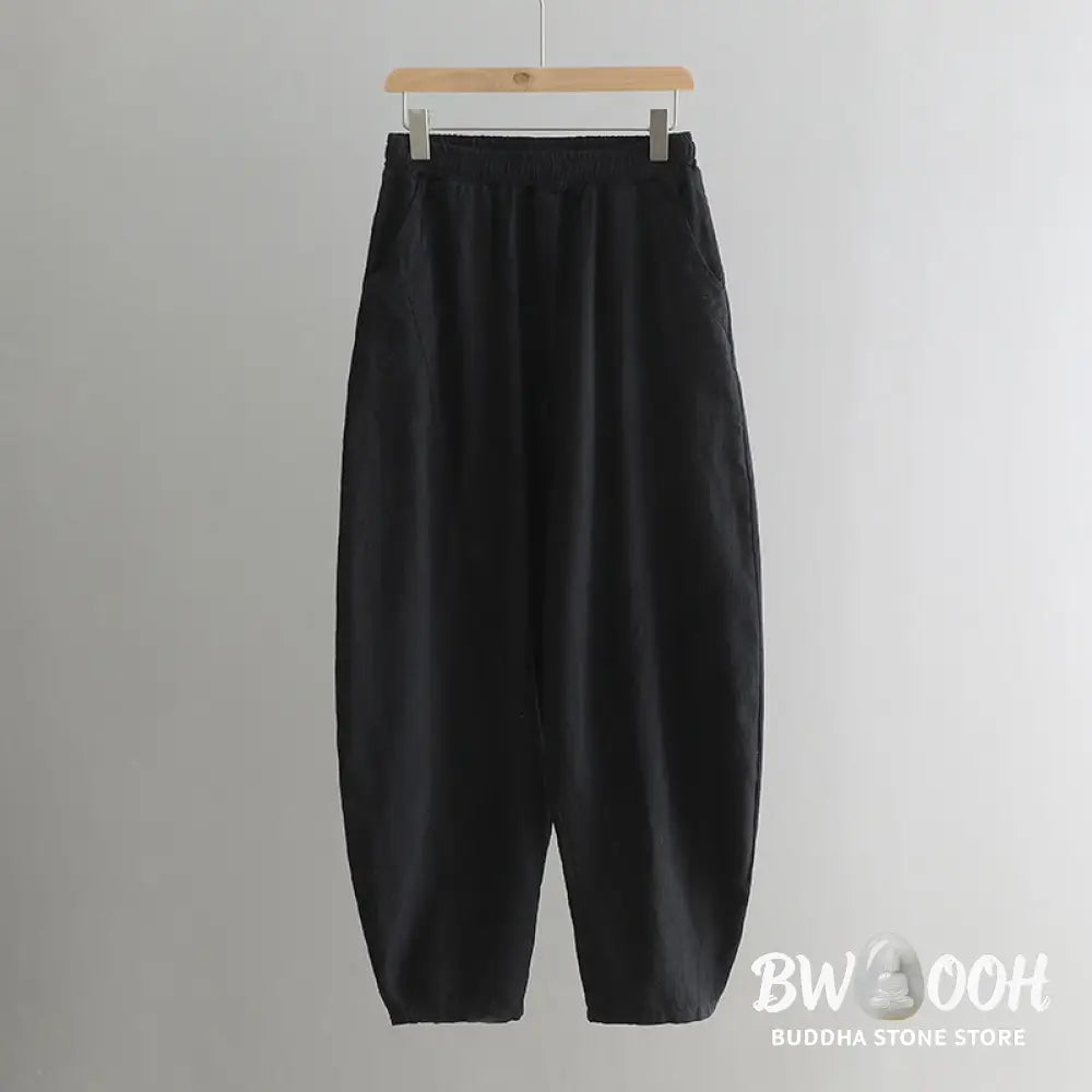 BWOOOH printed harem pants - Solid Color Loose Yoga Harem Pants With 