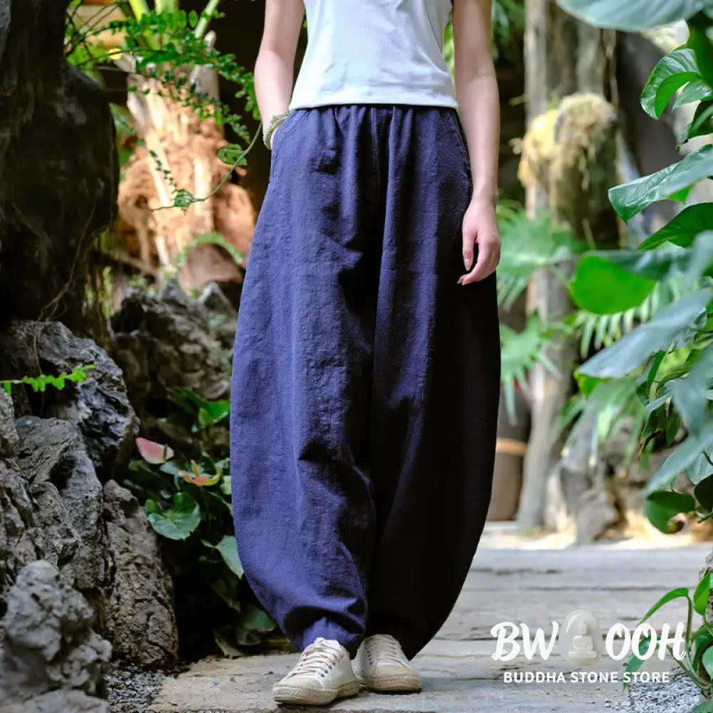 BWOOOH printed harem pants - Solid Color Loose Yoga Harem Pants With 