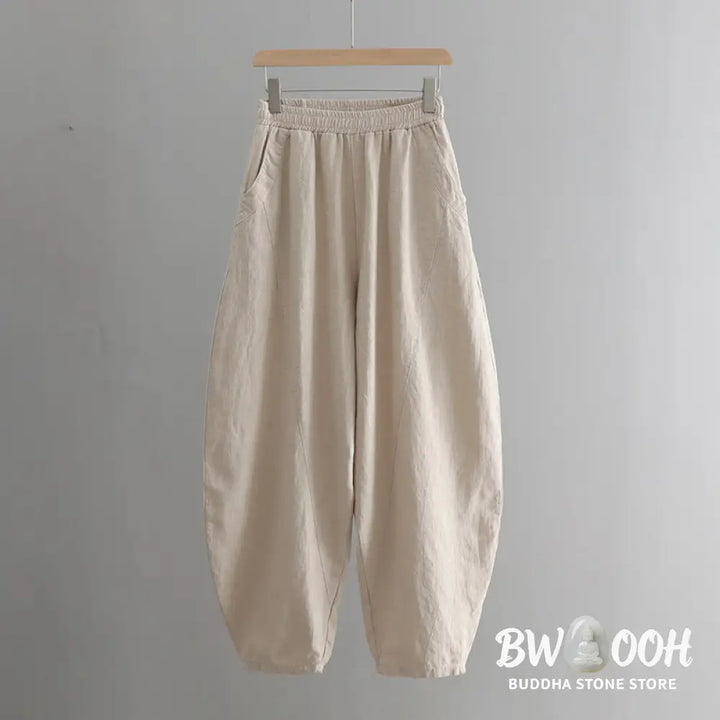 BWOOOH printed harem pants - Solid Color Loose Yoga Harem Pants With 