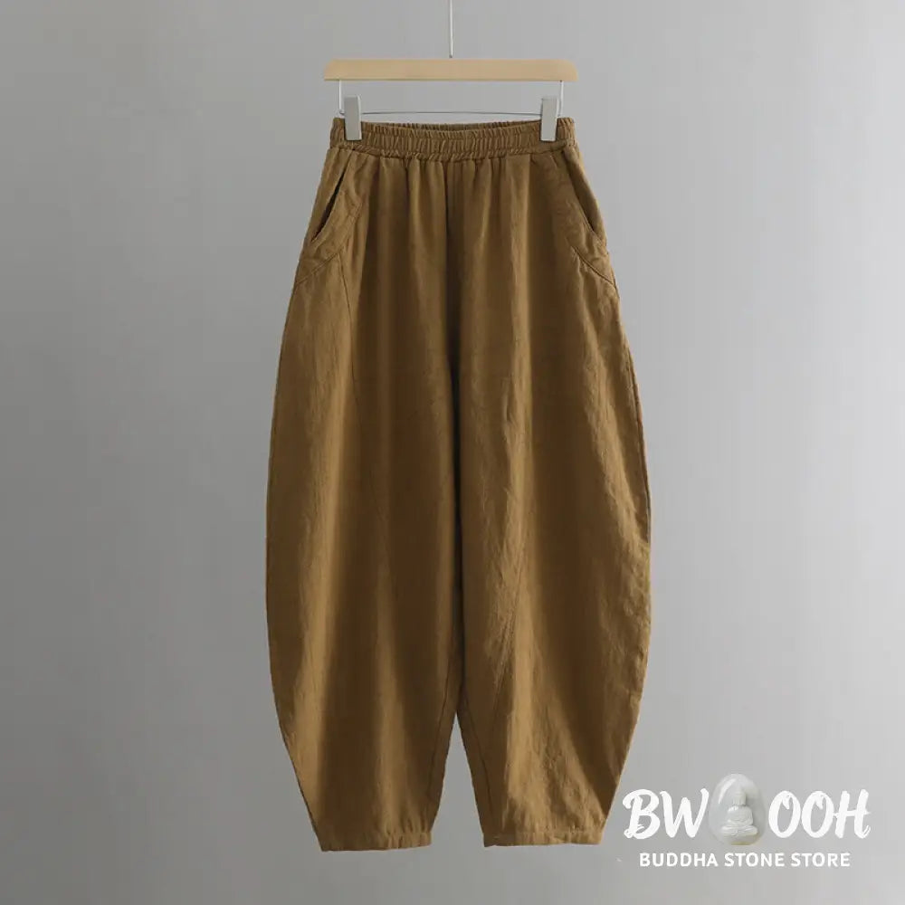 BWOOOH printed harem pants - Solid Color Loose Yoga Harem Pants With 