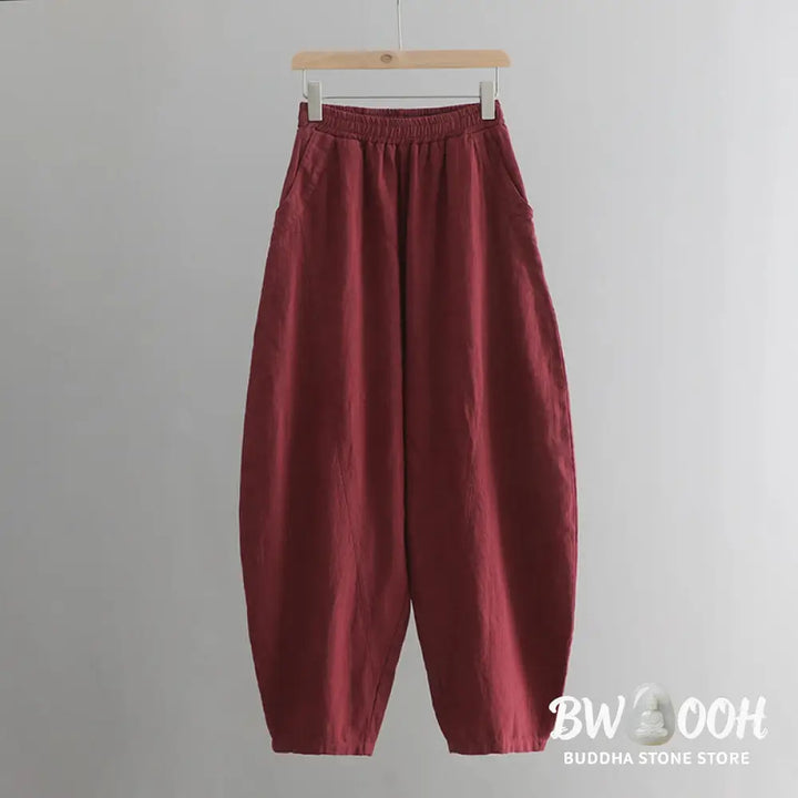 BWOOOH printed harem pants - Solid Color Loose Yoga Harem Pants With 