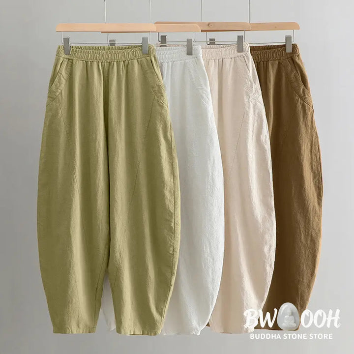BWOOOH printed harem pants - Solid Color Loose Yoga Harem Pants With 