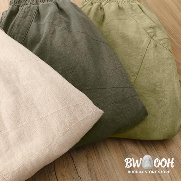 BWOOOH printed harem pants - Solid Color Loose Yoga Harem Pants With 