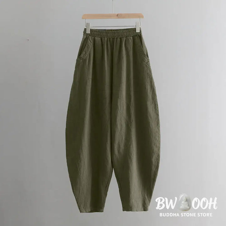 BWOOOH printed harem pants - Solid Color Loose Yoga Harem Pants With 