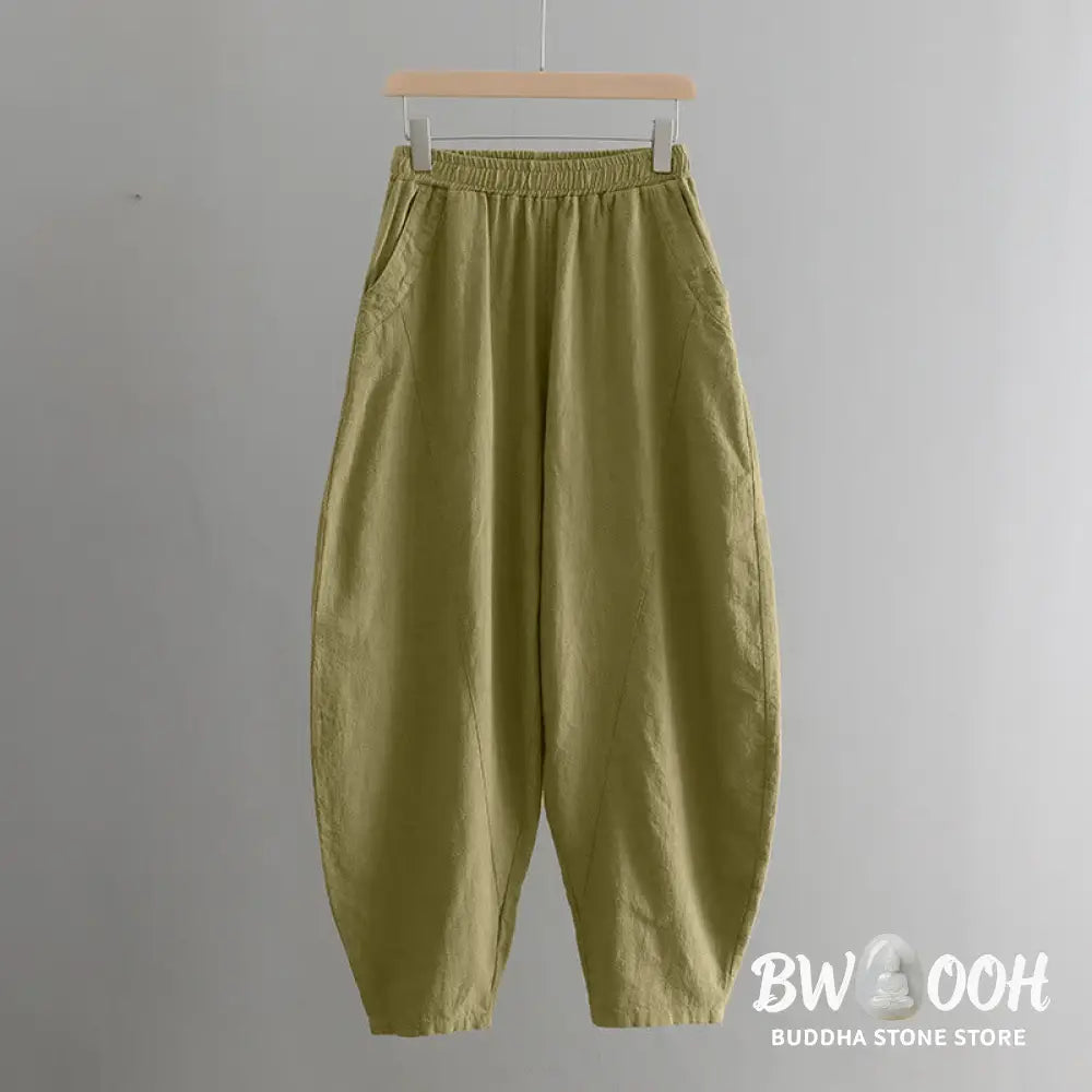 BWOOOH printed harem pants - Solid Color Loose Yoga Harem Pants With 