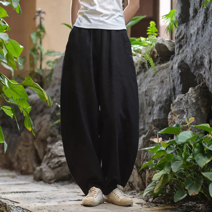 BWOOOH printed harem pants - Solid Color Loose Yoga Harem Pants With 