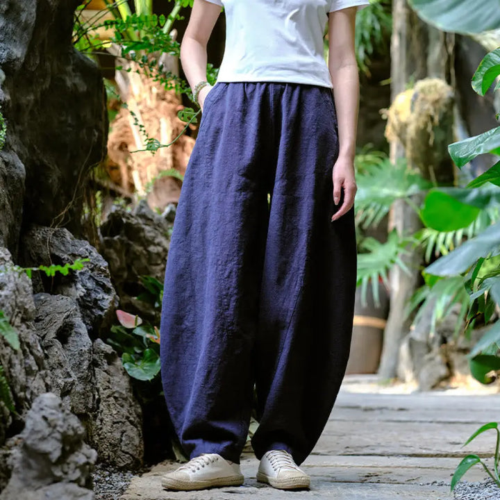 BWOOOH printed harem pants - Solid Color Loose Yoga Harem Pants With 