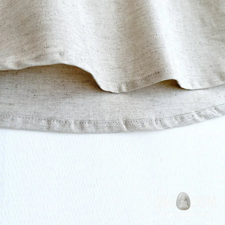 Buddha Stones Solid Color Men Short Sleeve Button Linen Shirt - Men’s Shirts