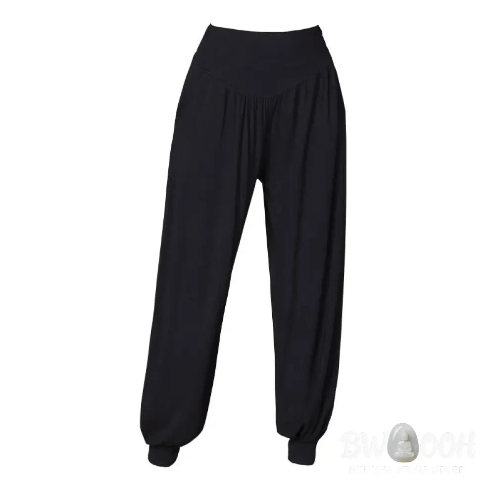 BWOOOH printed harem pants - Solid Color Modal Yoga Dance High Waist 