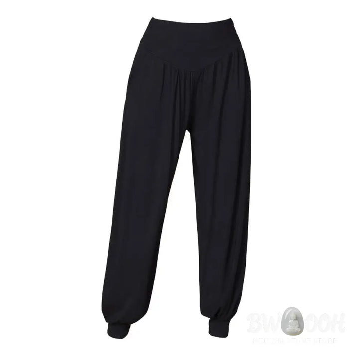 BWOOOH printed harem pants - Solid Color Modal Yoga Dance High Waist 
