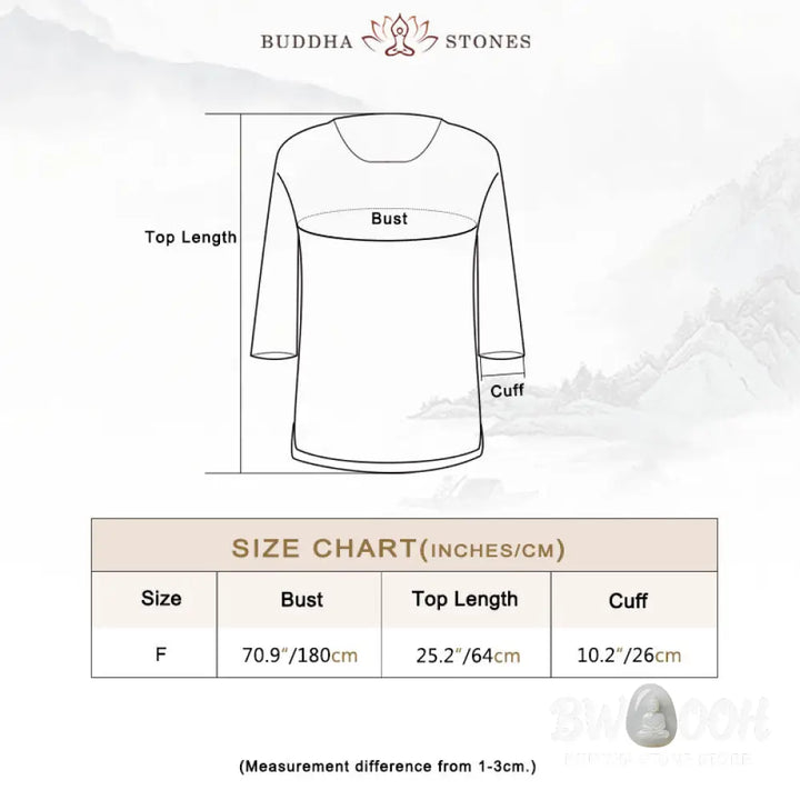 Buddha Stones Solid Color Three Quarter Sleeve Top Loose Tee T-Shirt - Three Quarter Sleeve Top