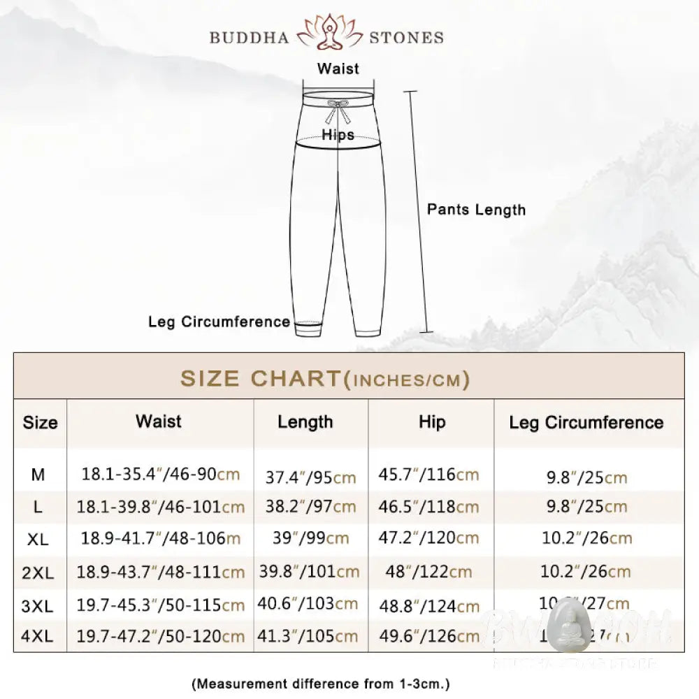 Buddha Stones Solid Color Traditional Cotton Linen Short Sleeve T-shirt Pants Clothing Men’s Set - Men’s Meditation