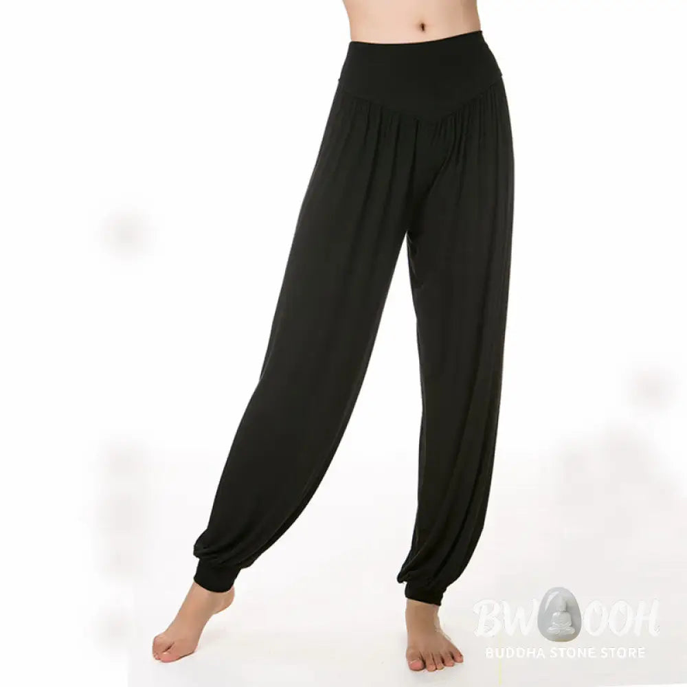 BWOOOH printed harem pants - Solid Color Yoga Dance Long Harem Pants