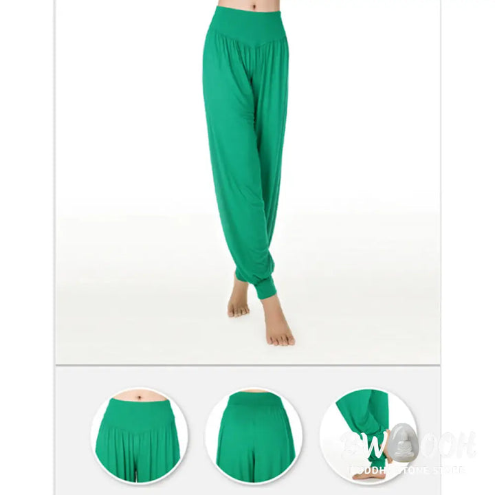 BWOOOH printed harem pants - Solid Color Yoga Dance Long Harem Pants