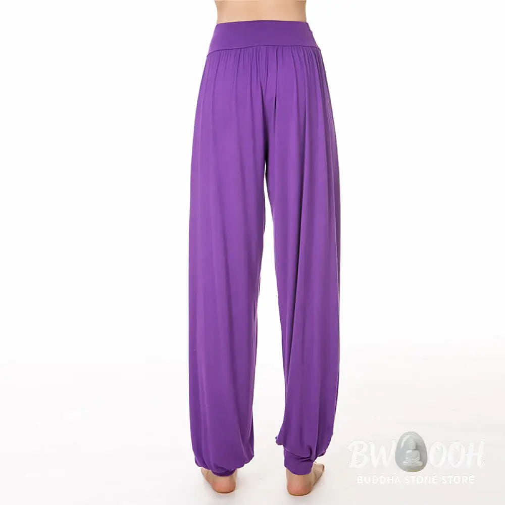 BWOOOH printed harem pants - Solid Color Yoga Dance Long Harem Pants