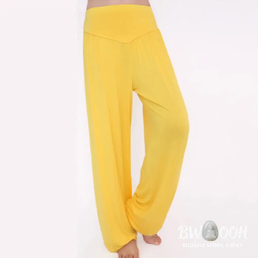 BWOOOH printed harem pants - Solid Color Yoga Dance Long Harem Pants