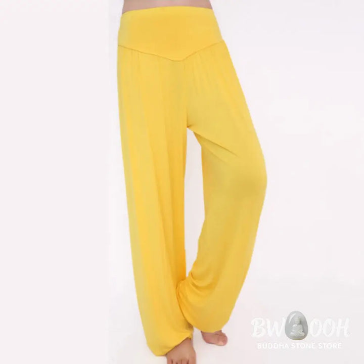 BWOOOH printed harem pants - Solid Color Yoga Dance Long Harem Pants