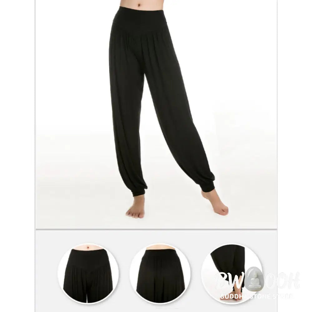BWOOOH printed harem pants - Solid Color Yoga Dance Long Harem Pants