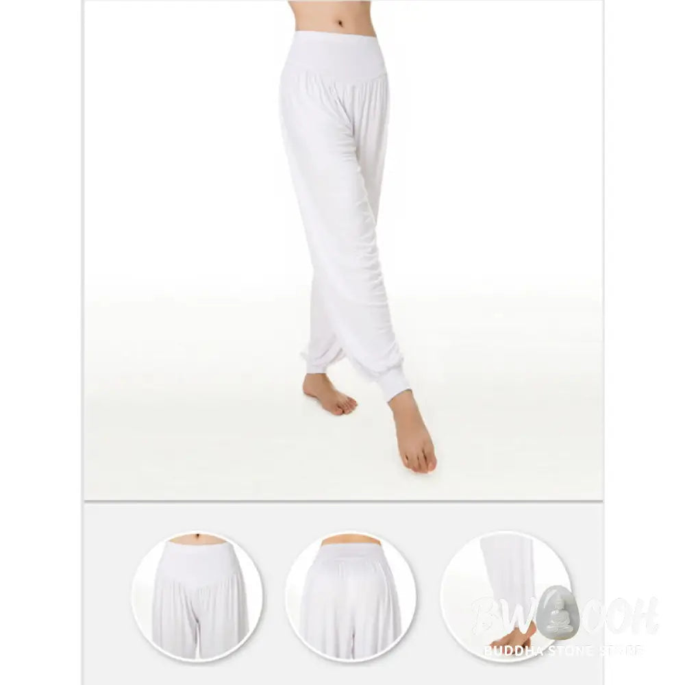 BWOOOH printed harem pants - Solid Color Yoga Dance Long Harem Pants