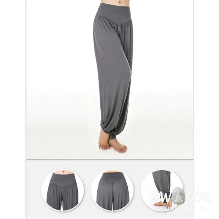 BWOOOH printed harem pants - Solid Color Yoga Dance Long Harem Pants