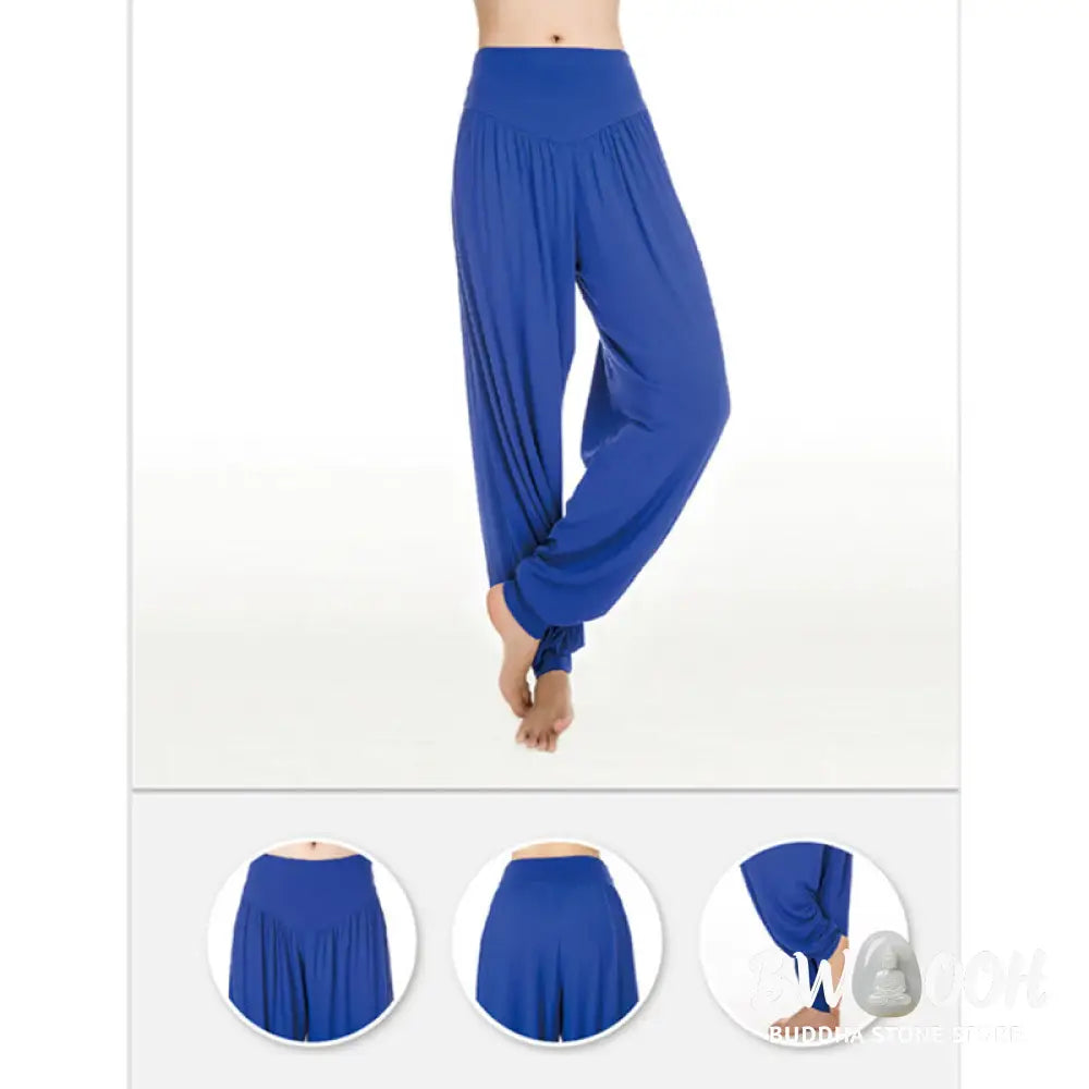BWOOOH printed harem pants - Solid Color Yoga Dance Long Harem Pants