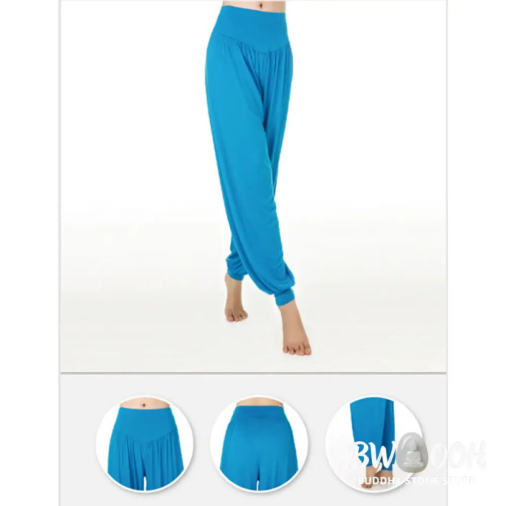 BWOOOH printed harem pants - Solid Color Yoga Dance Long Harem Pants