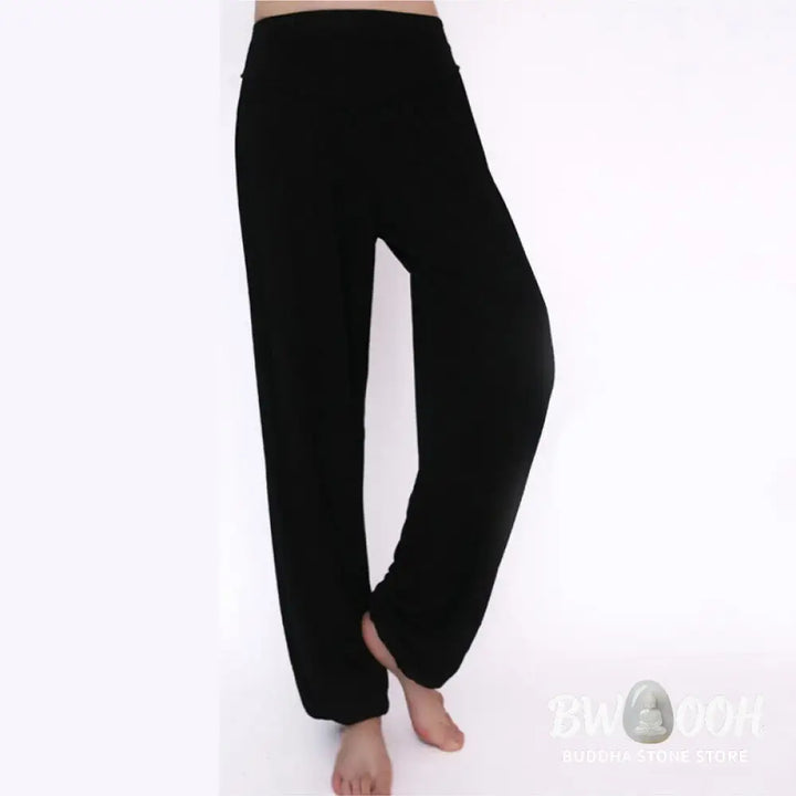 BWOOOH printed harem pants - Solid Color Yoga Dance Long Harem Pants