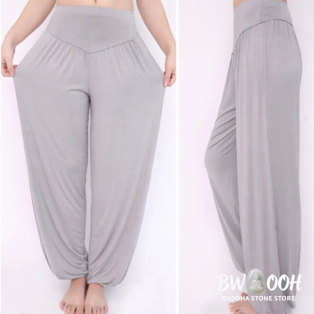 BWOOOH printed harem pants - Solid Color Yoga Dance Long Harem Pants