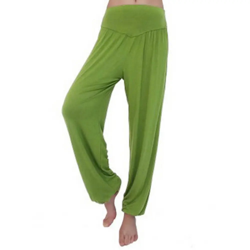 BWOOOH printed harem pants - Solid Color Yoga Dance Long Harem Pants